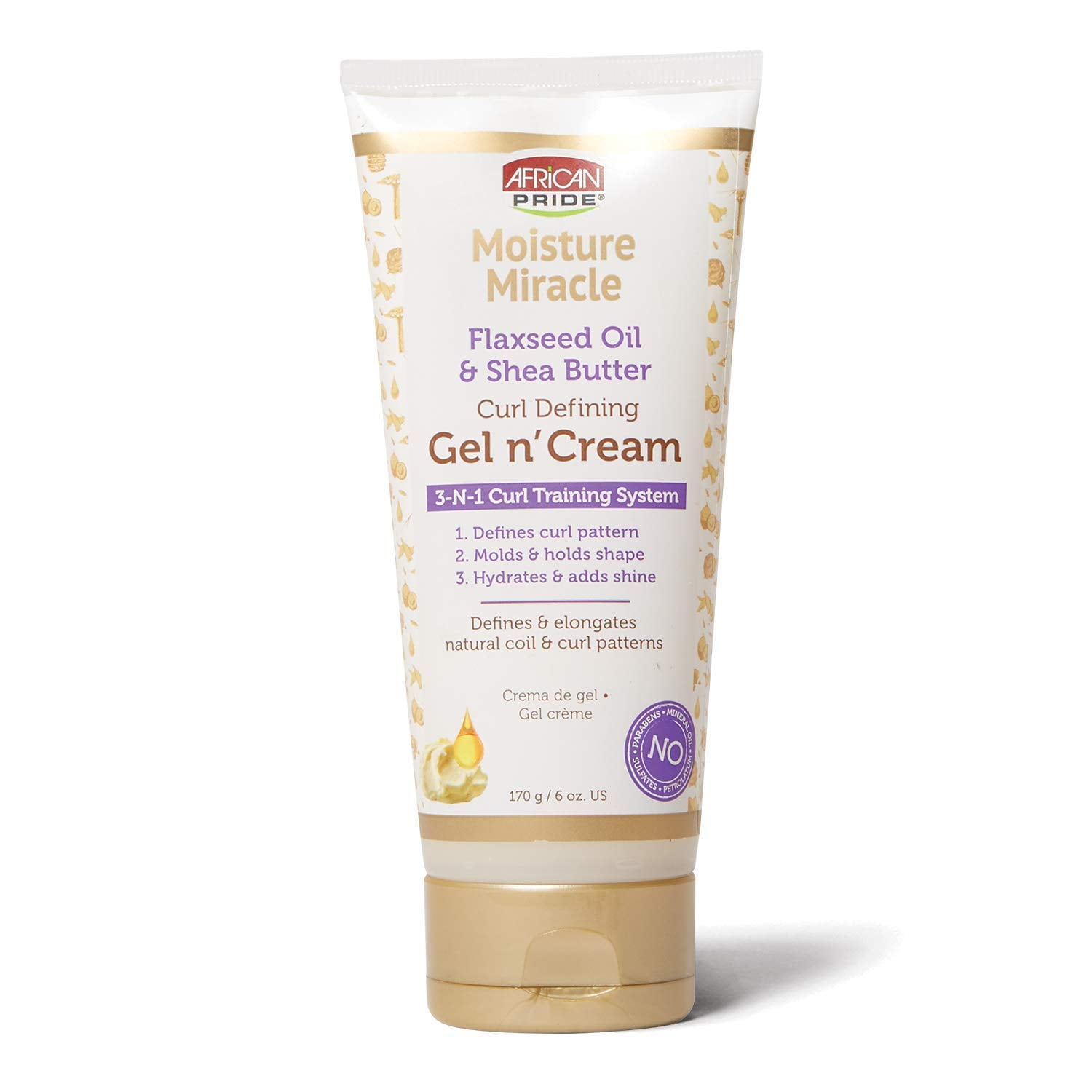 African Pride Moisture Miracle Flaxseed Oil Shea Butter Gel