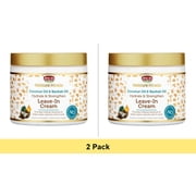 African Pride Moisture Miracle Leave-In Conditioner Cream 15oz - 2 Pack for Curly Hair