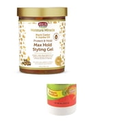 African Pride Moisture Miracle Max Hold Styling Gel Black Castor, 18 Oz.