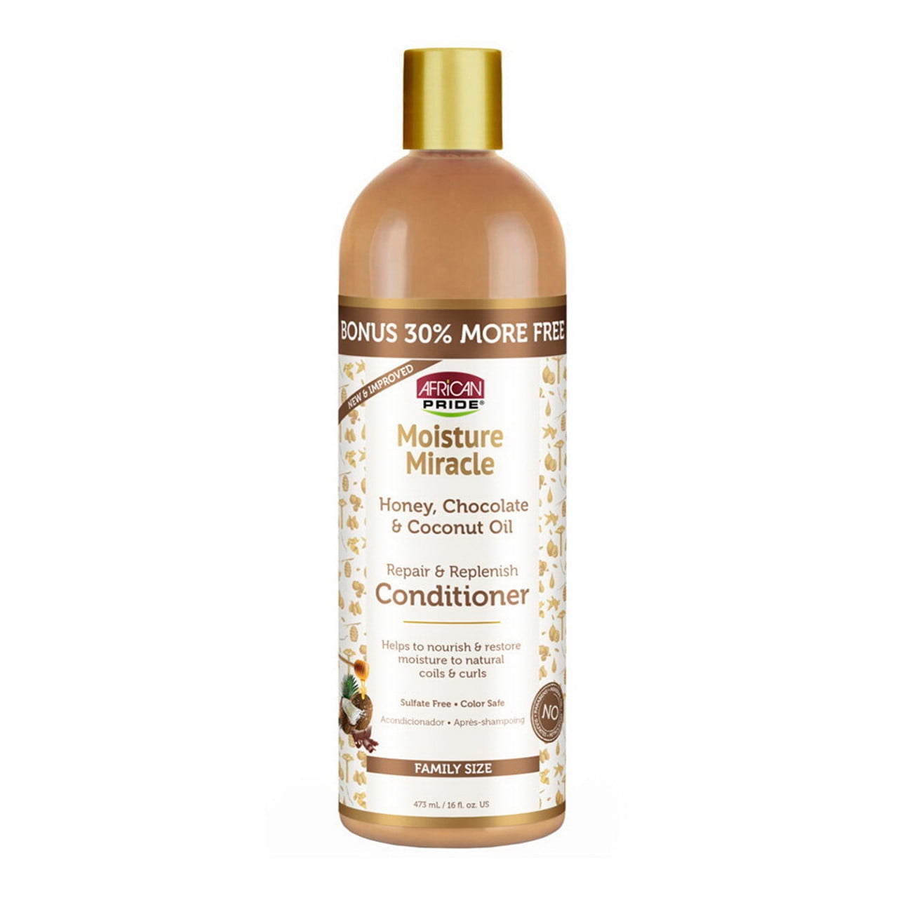 African Pride Moisture Miracle Repair And Replenish Conditioner, 16 Oz, 3 Pack