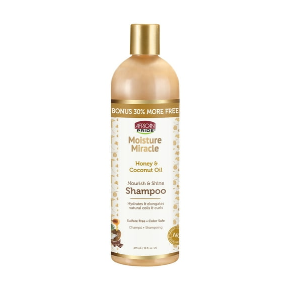 African Pride Moisture Miracle Shine Enhancing Nourishing Daily Shampoo  16 fl oz
