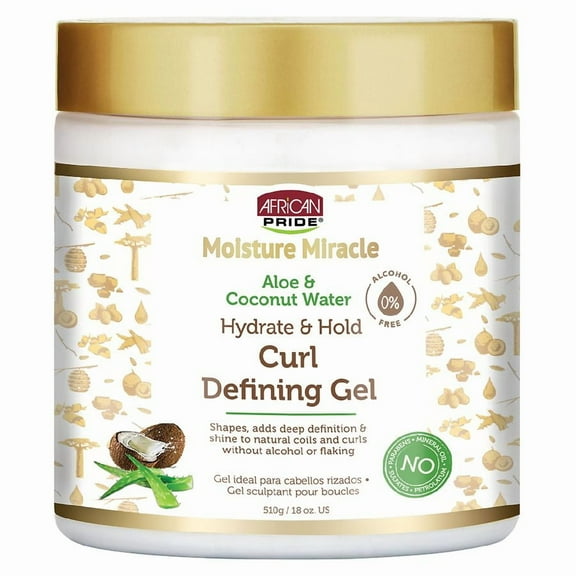 African Pride Moisture Miracle Styling Gel 18.0 oz Pack of 3