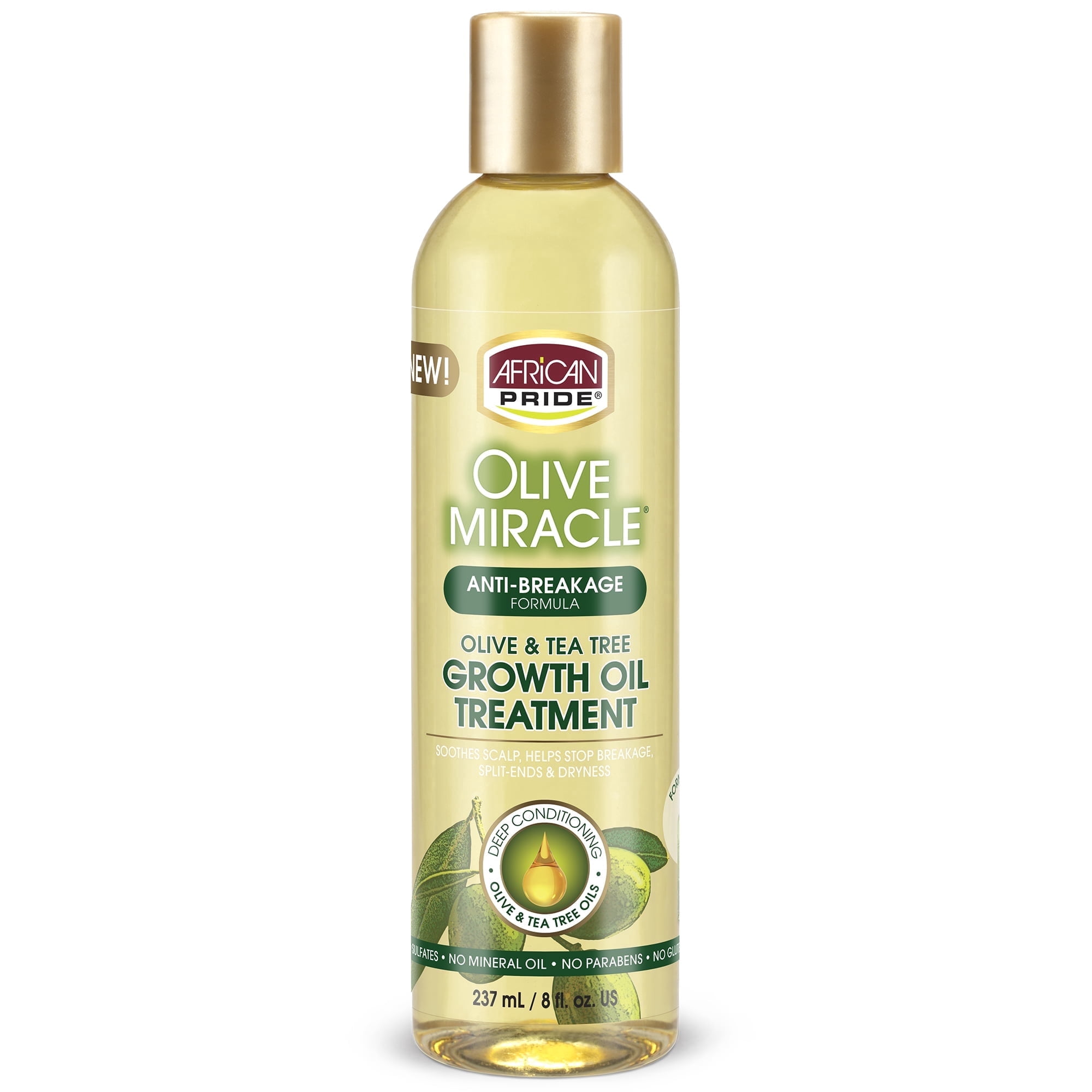 African Pride - Olive Miracle Anti-Breakage Growth Oil 8 Oz. * BEAUTY TALK LA *