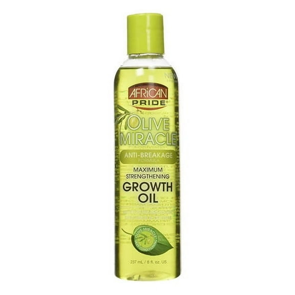 African Pride Olive Miracle Anti-Breakage Maximum Strengthening Hair Growth Oil, 8 Oz, 3 Pack