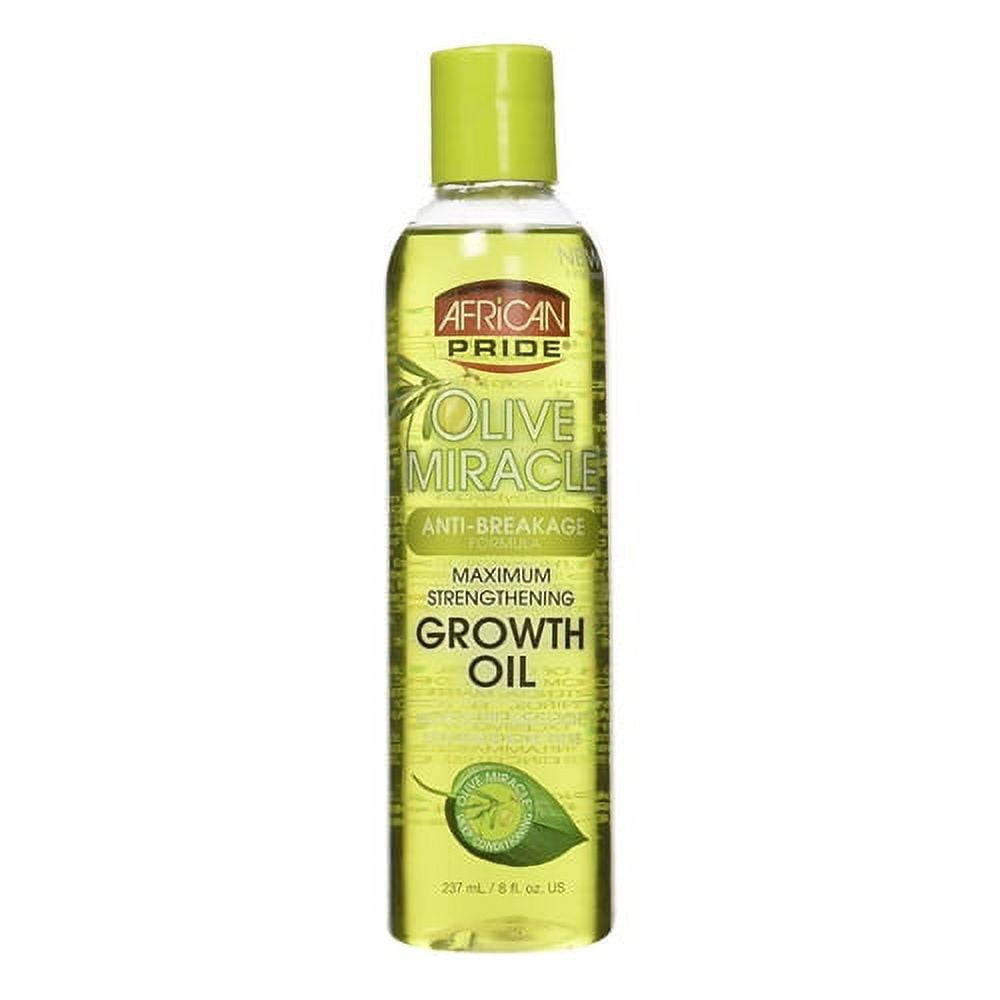 African Pride Olive Miracle Anti-Breakage Maximum Strengthening Hair Growth Oil, 8 Oz, 6 Pack