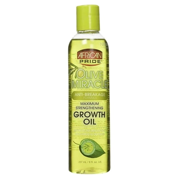 African Pride Olive Miracle Anti-Breakage Maximum Strengthening Hair Growth Oil, 8 Oz