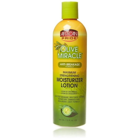 African Pride Olive Miracle Anti-Breakage Moisturizer Lotion, 12 fl oz