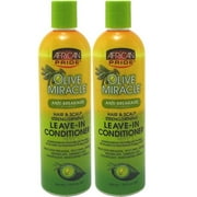 African Pride Olive Miracle Conditioner Leave-In 12 Ounce 354ml 2 Pack