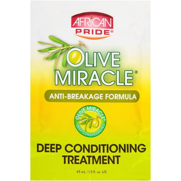 African Pride Olive Miracle Deep Conditioning Treatment, 1.5 Oz. Pack of 8,Pack of 12
