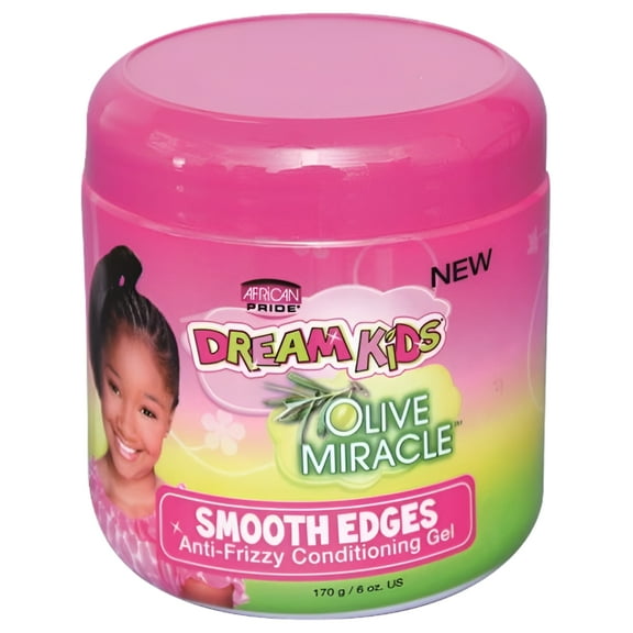 African Pride Olive Miracle Dream Kids Shine Enhancing Hair Styling Gel, 6 oz, Unisex