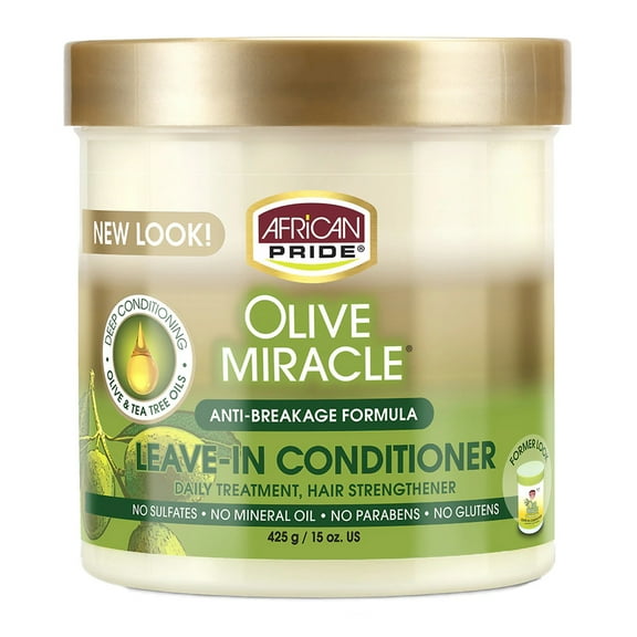 African Pride Olive Miracle Leave In Conditioner, 15 Oz., Pack of 3