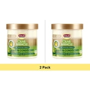 African Pride Olive Miracle Leave-in Conditioner 15 oz - 2 Pack Bundle
