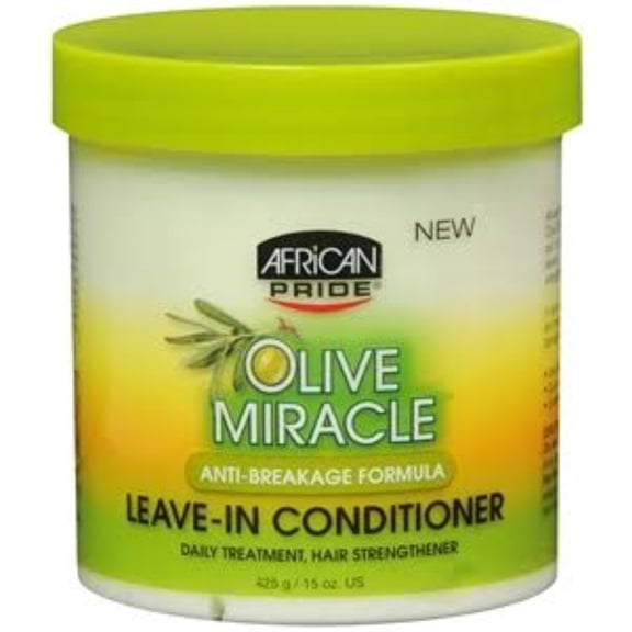 African Pride Olive Miracle Leave-in Conditioner 15 oz (Pack of 4)