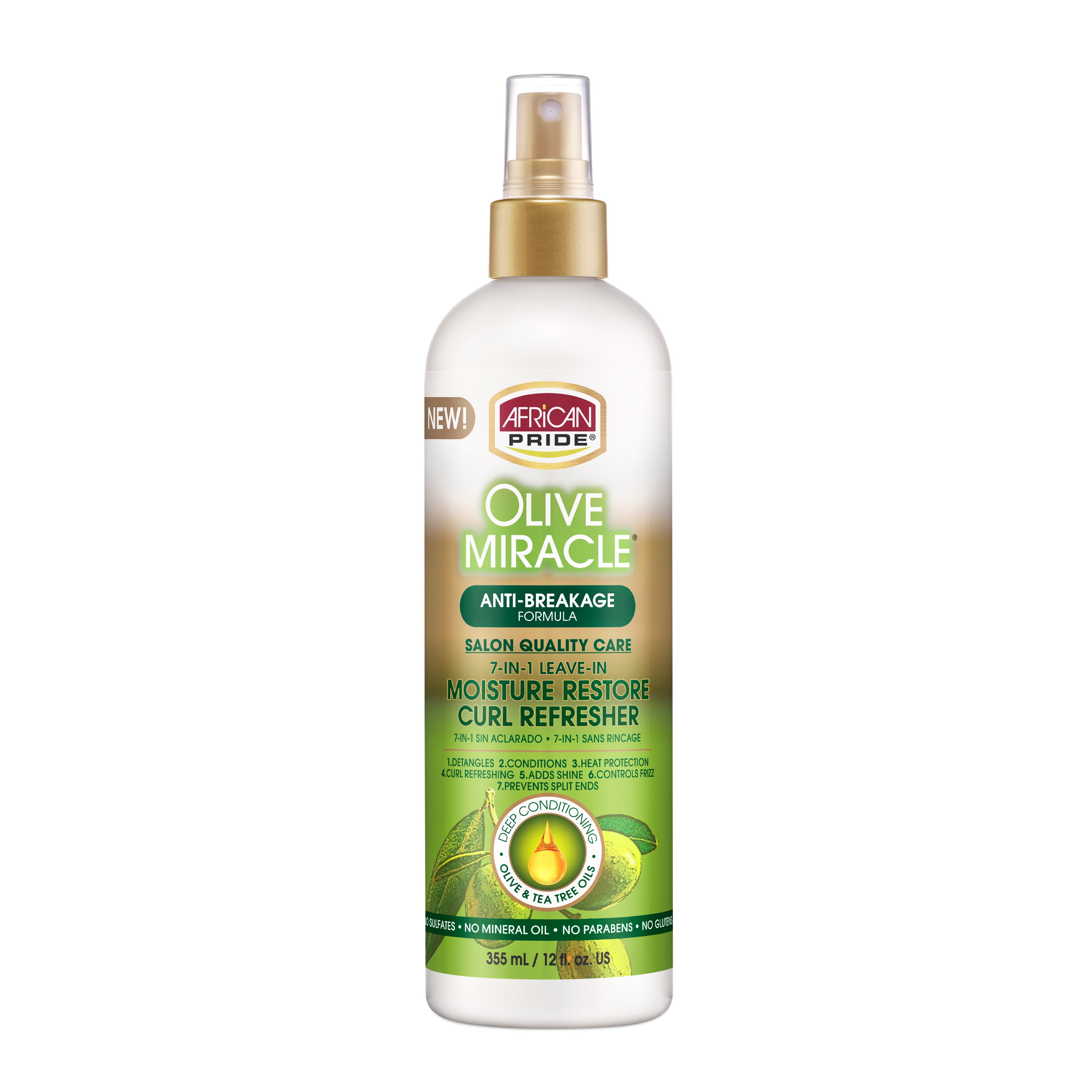 AFRICAN PRIDE Olive Miracle Moisture Restore Curl Refresher (12oz) AFRICAN PRIDE Olive Miracle Moisture Restore Curl Refresher (12oz)
