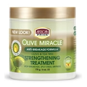 African Pride Olive Miracle anti-Breakage Formula Hair Creme, 6 Oz