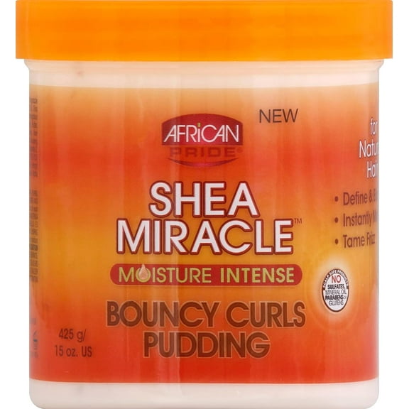 African Pride SHEA MIRACLE BOUNCY CURLS PUDDING 15oz