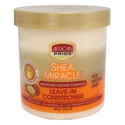 African Pride Shea Miracle Conditioner, Leave In, Moisture Intense, For Natural Hair, 15 Oz., Pack of 12