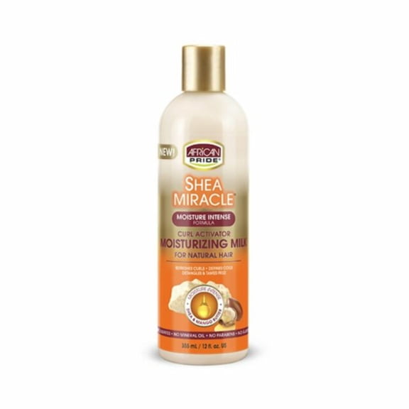African Pride Shea Miracle Moisture Intense Silky Curls Moisturizer 12 fl. oz. Bottle