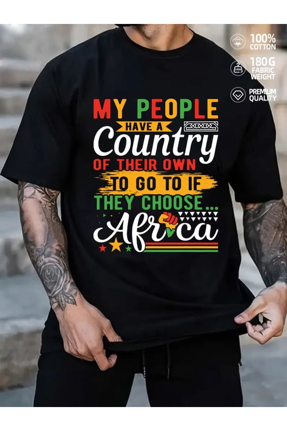 African Pride Tee mens black 180G 100% Cotton Regular fit,everyday comfort,relaxed and urban style Original Unisex Shirt Short Sleeve tshirts Retro Unisex Shirt Cotton tshirts