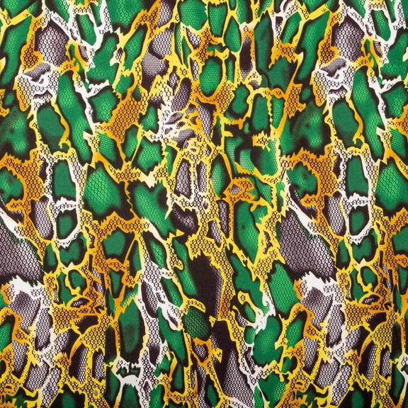 African Print Ankara DTY Knit (12-5) Stretch Fabric