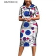 thumbnail image 1 of African Print Dresses for Women Short Sleeve Dashiki Traditional Clothing WY6482, 1 of 5