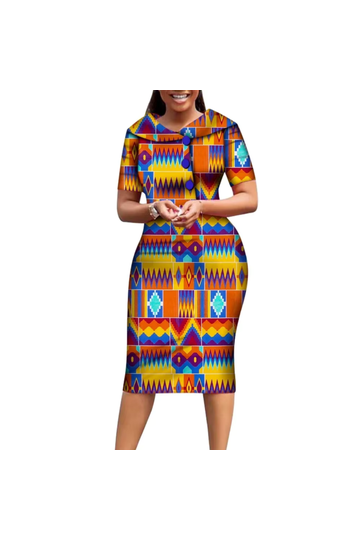 short african dresses Green Print Summer Dress and craftsmanship that make each dress a unique piece of art African Print Midi Dress, Ankara