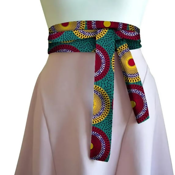 African Print Obi Ankara Belt for Women Dress Belt Gift Handmade Statement Belt Accessory WYX30