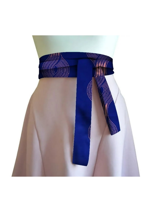 African Print Obi Ankara Belt for Women Dress Belt Gift Handmade Statement Belt Accessory WYX30