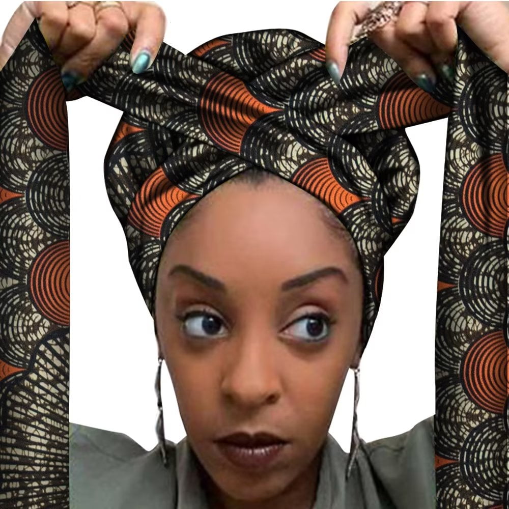 African bonnet head store wrap