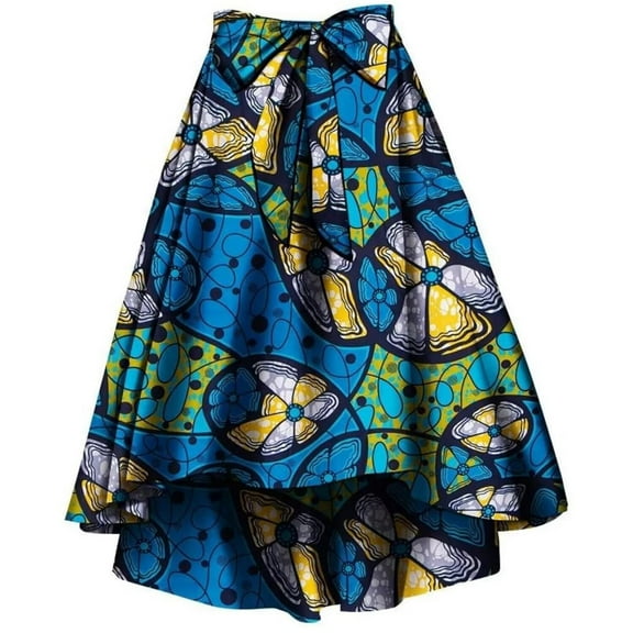 African Print Summer Skirt for Women Traditional Ankara Dashiki Brautiful Dress