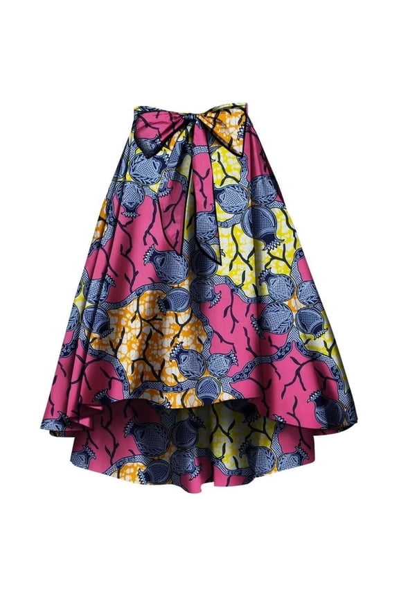 African Print Summer Skirt for Women Traditional Ankara Dashiki Brautiful Dress