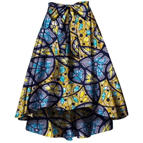 African Print Summer Skirt for Women Traditional Ankara Dashiki Brautiful Dress
