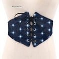 thumbnail image 1 of African Print Waist Corset Belt Button Skirts for Women Ladies Lace-Up Belts SP039, 1 of 5