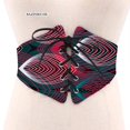 thumbnail image 1 of African Print Waist Corset Belt Button Skirts for Women Ladies Lace-Up Belts SP039, 1 of 5