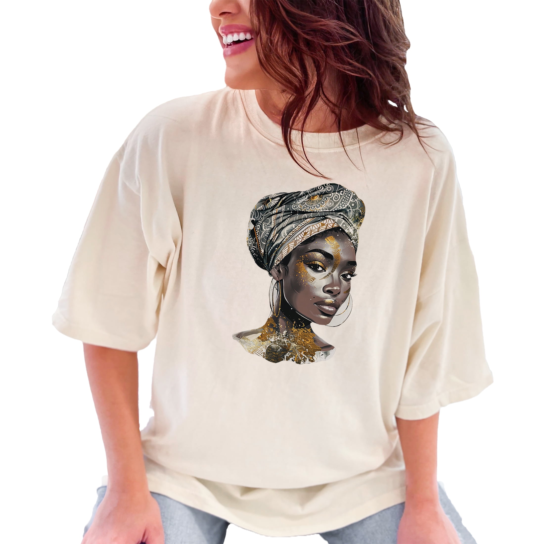 Printed African Princess Heritage T-Shirt