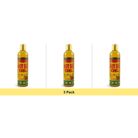 African Royale Hot Six In One Hair Oil with 15 Natural Herbs, 8 oz - 3 Pack