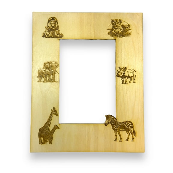 African Safari Animals 8x10 Photo frame insert for 4x6 Picture (FRAME NOT INCLUDED)