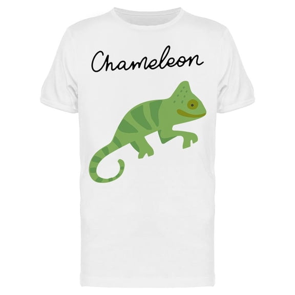 African Safari Chameleon T-Shirt Men -Image by Shutterstock, Male Large