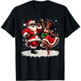 thumbnail image 1 of African Santa Mrs Claus Dancing African American Christmas T-Shirt, 1 of 8