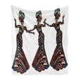 thumbnail image 1 of African Soft Flannel Fleece Throw Blanket, Young Women in Native Costumes Carnival Festival Theme Dance Moves Print, Cozy Plush for Indoor and Outdoor Use, 50" x 70", Multicolor, by Ambesonne, 1 of 5