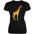 thumbnail image 1 of African Spirit Animal Giraffe Black Juniors Soft T-Shirt - Medium, 1 of 1