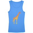 thumbnail image 1 of African Spirit Animal Giraffe Youth Girls Tank Top Carolina Blue YMD, 1 of 1