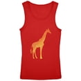 thumbnail image 1 of African Spirit Animal Giraffe Youth Girls Tank Top Red YSM, 1 of 1
