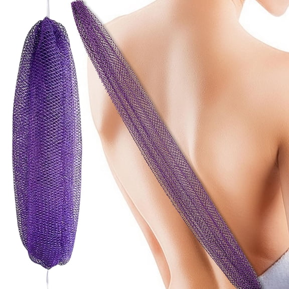 African Sponge,African Bath Sponge,Exfoliating Body Net Sponge,Net Sponge, Exfoliating Towel, Gentle Exfoliation, Exfoliating Washcloth Face & Body Scrub Towel for All Skin Types(Purple)