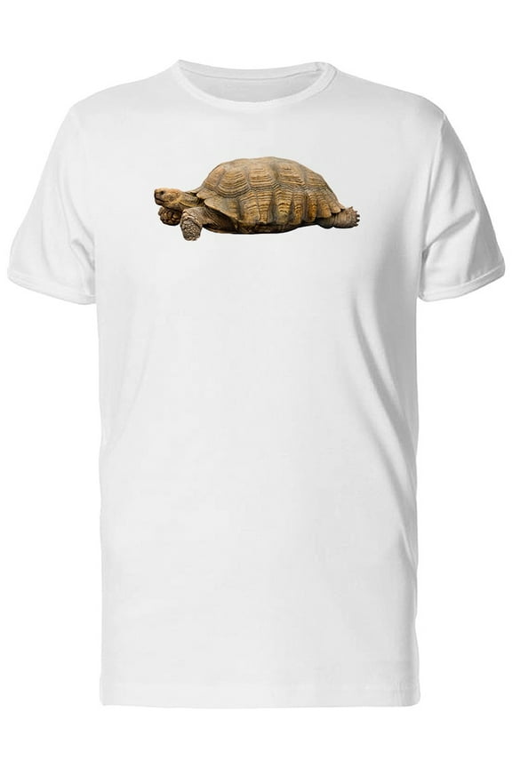 African Spurred Tortoise Photo T-Shirt Men -Image by Shutterstock, Male Small
