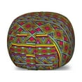 thumbnail image 1 of African Storage Toy Bag Chair, Colorful Diamond Motifs with Angled Lines Lively Palette Geometric Borders, Stuffed Animal Organizer Washable Bag, Large Size, Multicolor, by Ambesonne, 1 of 3