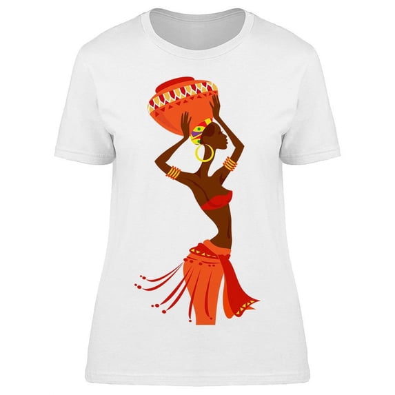 African Style Ethnic Beautiful T-Shirt Women -Image by Shutterstock, Female Large