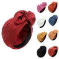 thumbnail image 1 of African Style Head Wrap Turban For Women Solid Color Fashion Hair Accessory, 1 of 9
