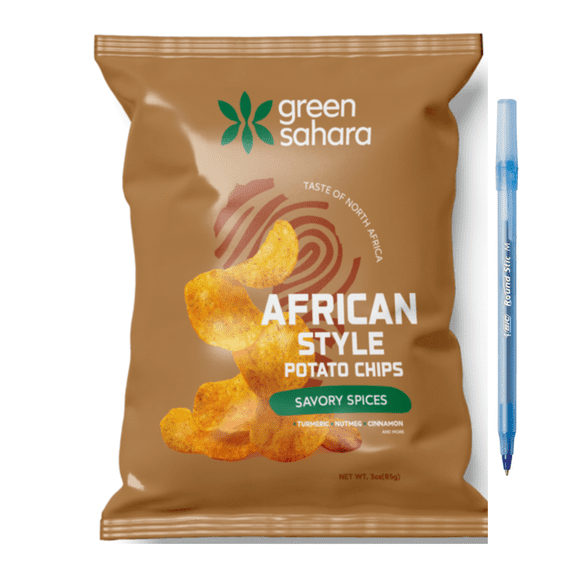 African Style Potato Chips - North African Savory Spices 3 oz