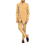 African Suits for Men Blazer and Pants for Wedding 2 Piece Set Dashiki Outfits African Mens Clothing